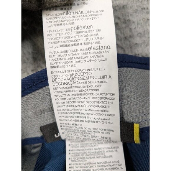 Under Armour Golf Pants Mens 36x34 (Meas 34x31) Blue Nylon Blend Stretch Chino - Picture 6 of 11